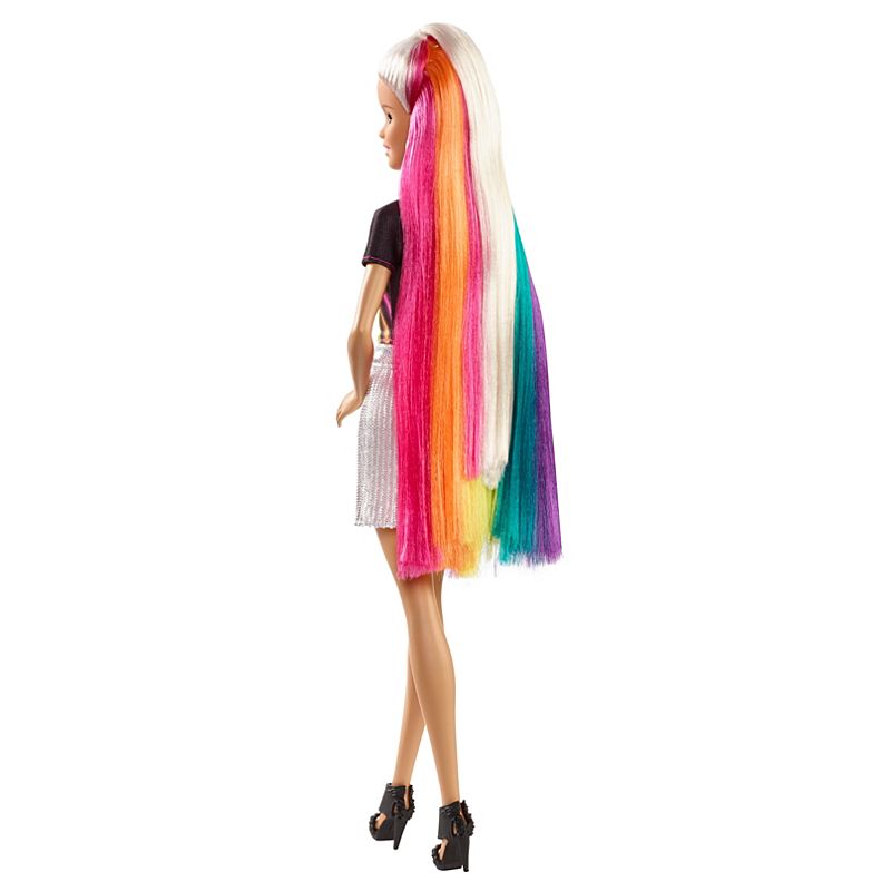BARBIE Rainbow Sparkle Hair Doll. 
