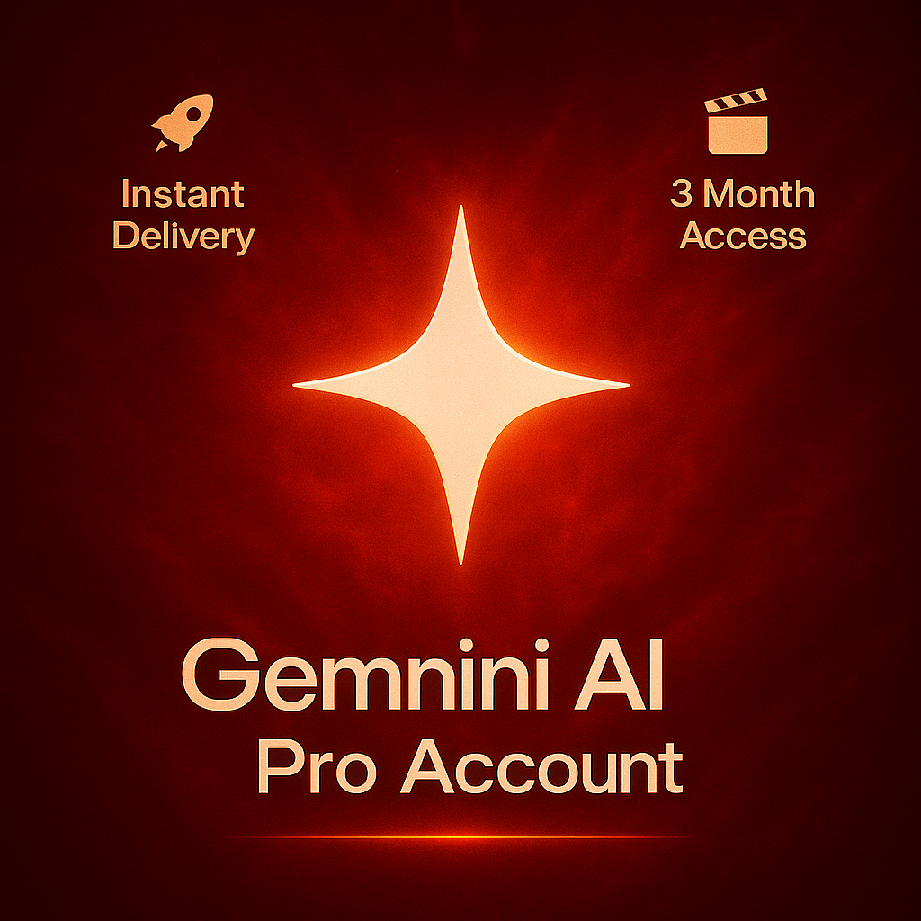 Google Gemini AI Pro + Veo 3 Video | Private 1-Month Account | 2TB Storage & 1,000 AI Credits - Instant Delivery