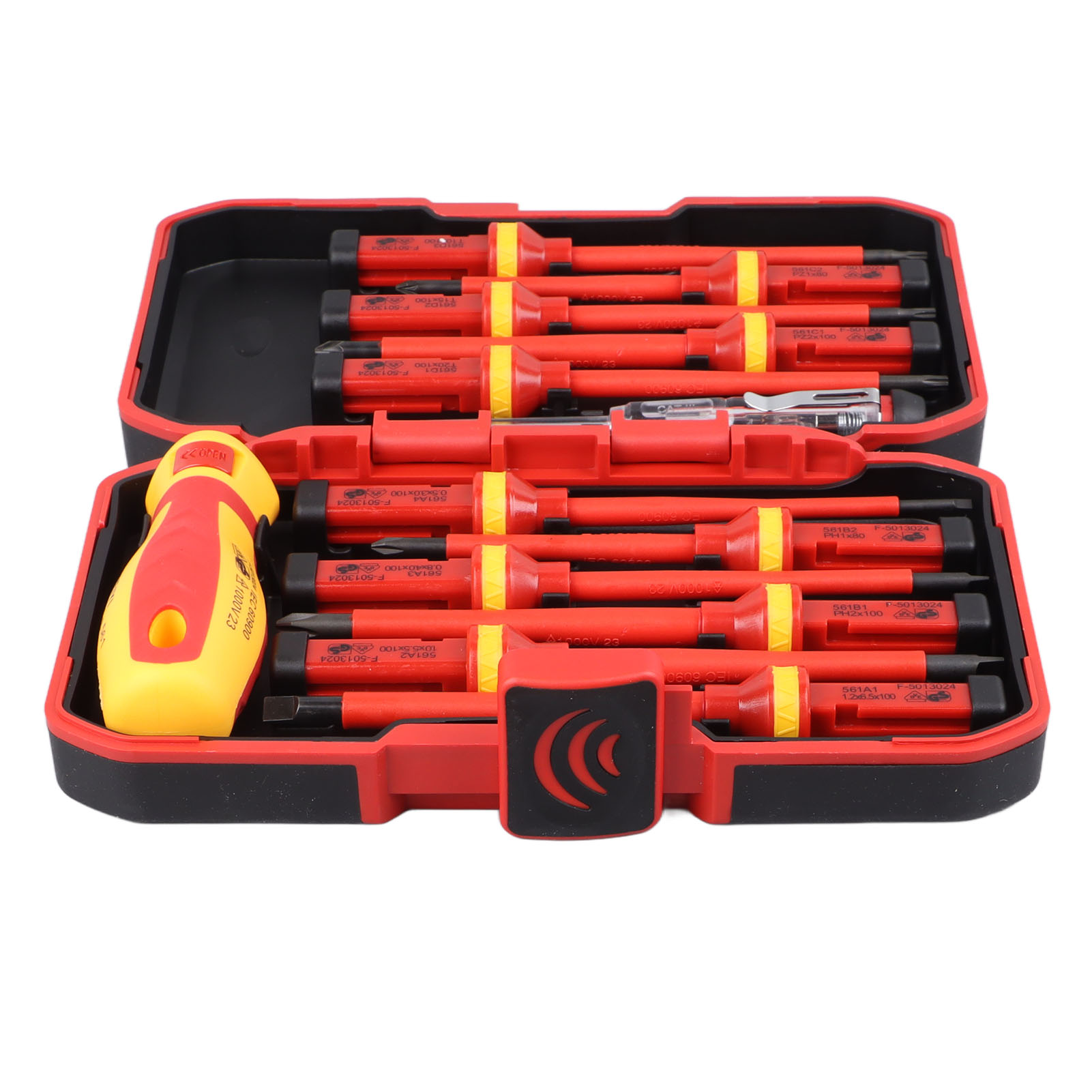 Insulated Screwdrivers Set Certified Durable Electrical Screwdriver Set Ergonomic Handle Interchangeable for Repairing. 
