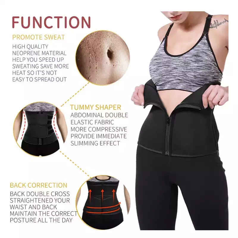 Spencer Women Neoprene Slimming Belt Body Shaper Waist Trainer, Sweat  Stomach Fat Burner Workout Sauna Suit Tummy Control Shapewear Cincher Weight  Loss Size S 