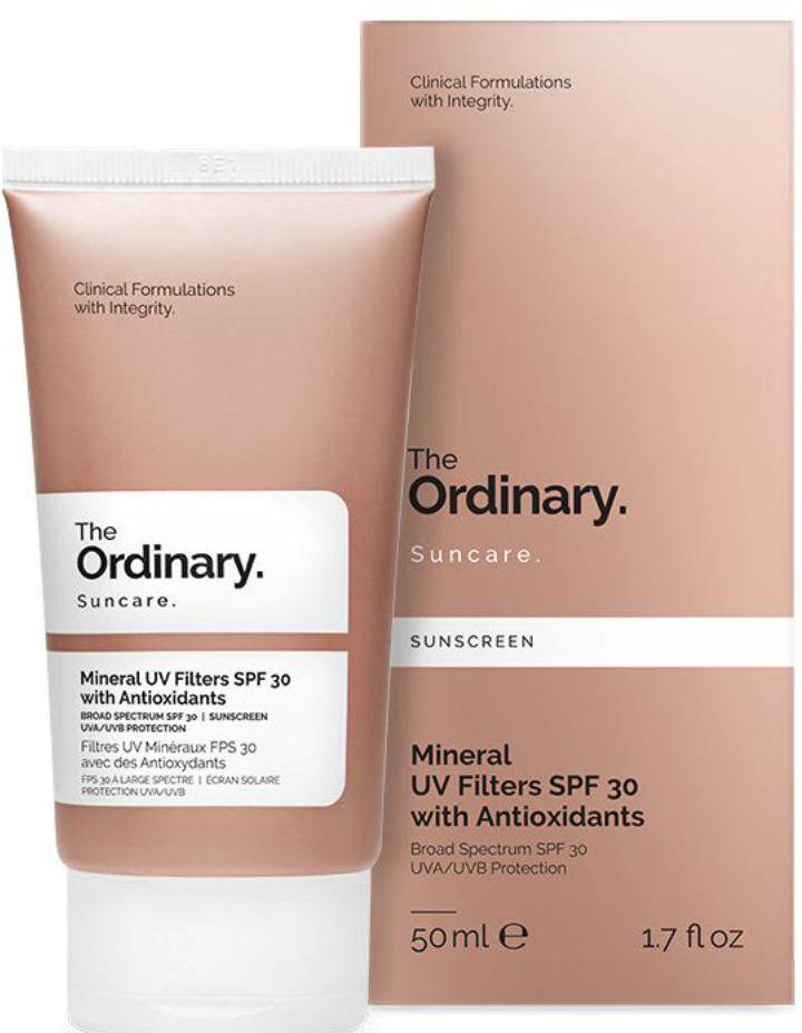The Ordinary Suncare Sunscreen Mineral Uv Filters Spf 30 With Antioxidants - 50Ml
