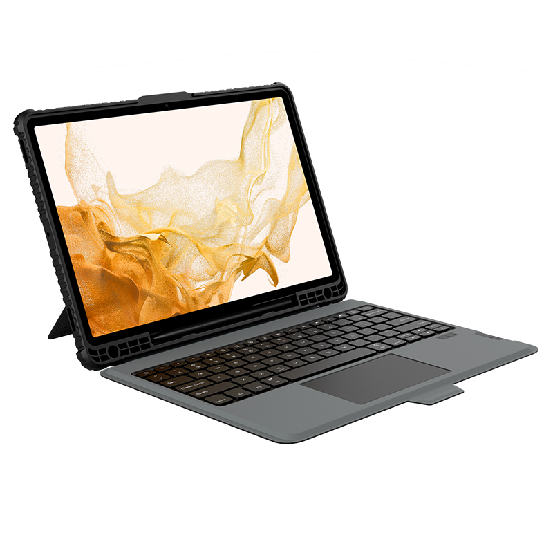NILLKIN For For Samsung Galaxy Tab S8+ / S7+ / S7 FE Case Keyboard Case for Samsung Galaxy Tab S8+ / S7+ / S7 FE Touch Pad with Pencil Case. 