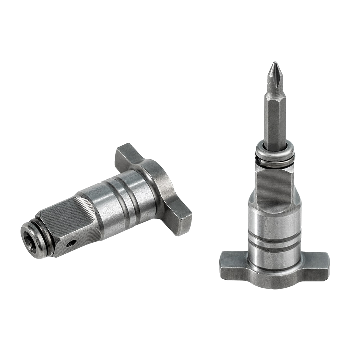 Compatible Impact Driver Anvil Assembly in Drill Head Housing. 