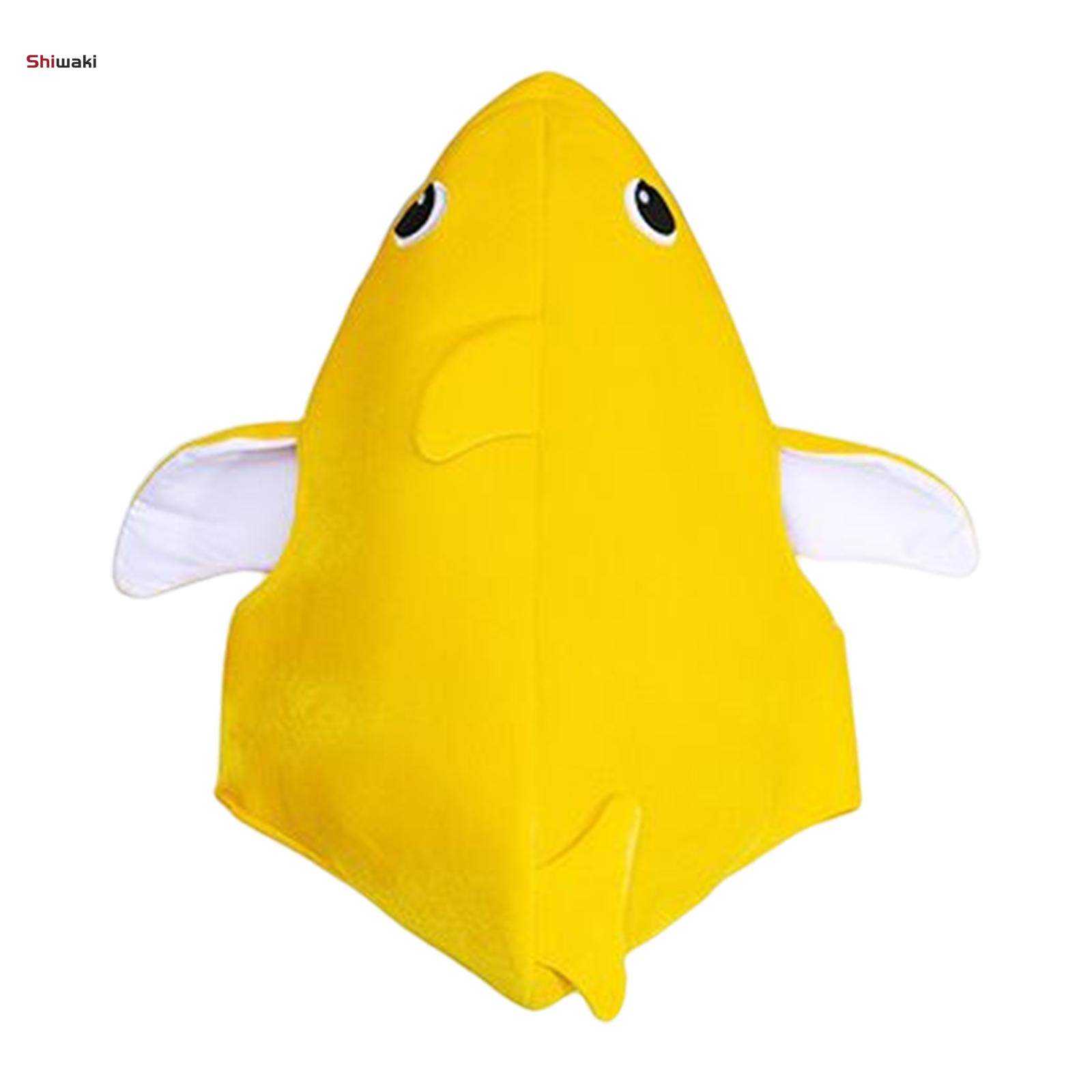 Cute Cosplay Shark Shaped Dress up Kids Shark Costume Cartoon Shark Costume for Carnivals Role Playing Toddler Infant Unisex - Yellow 90. 