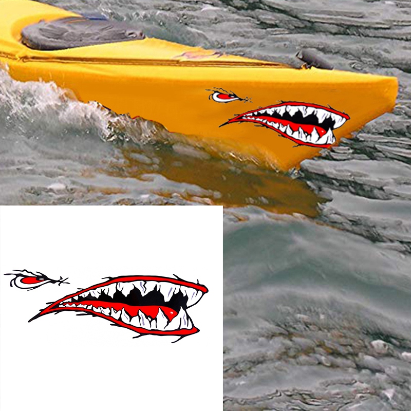 shark decal for kayak