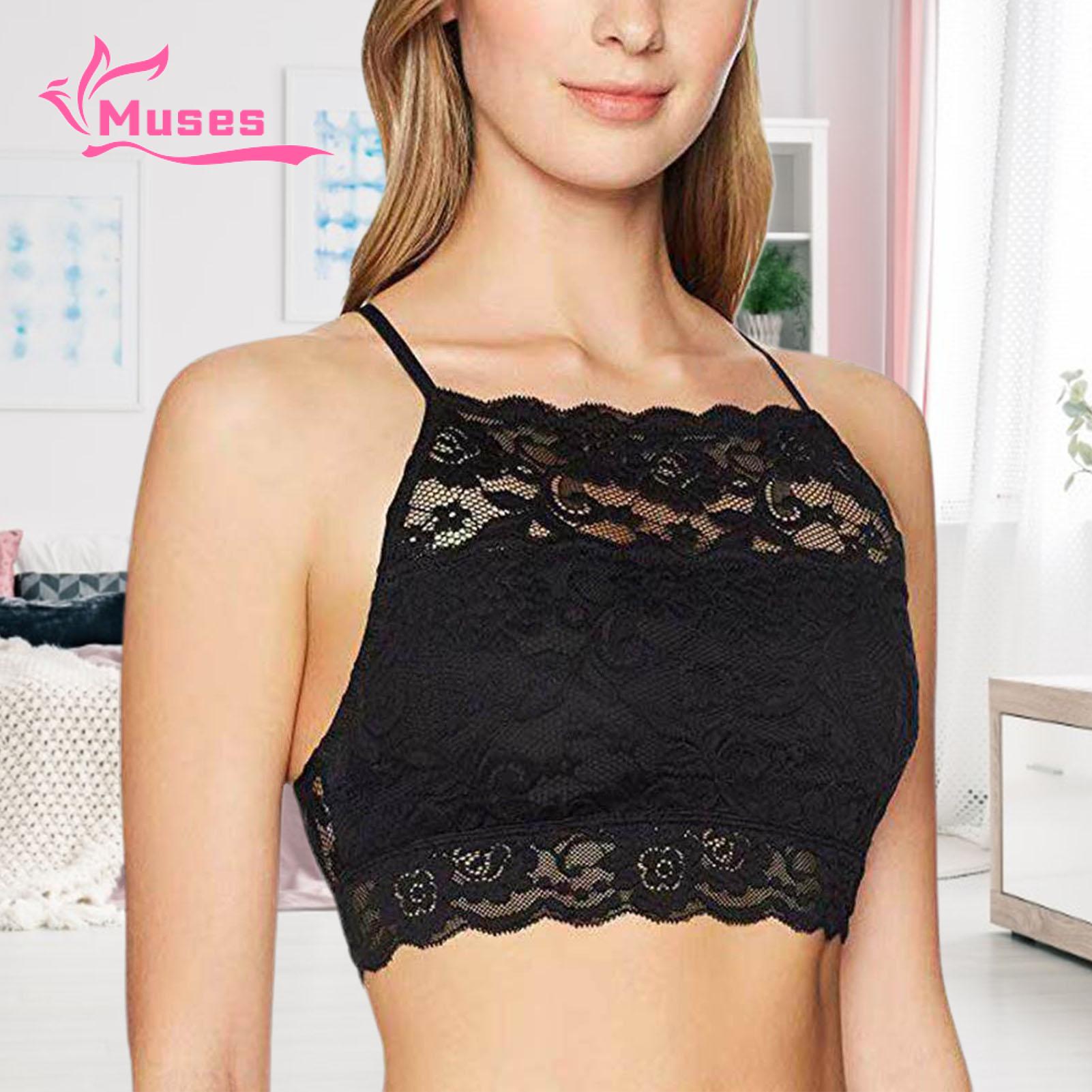 Muses Mall Thin and breathable lace fabric will keep you feeling cool in hot summer. The bandeau design can show off your collarbone very well.. 