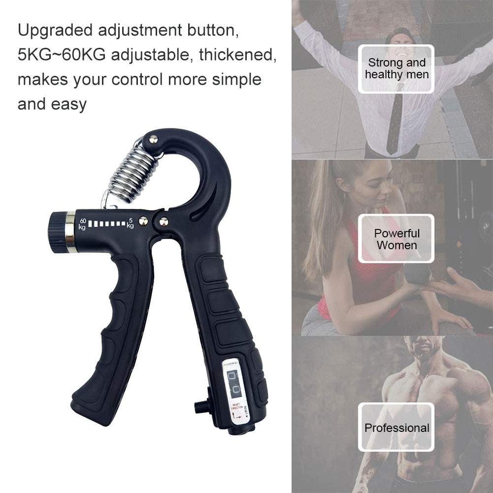 Grip Strengthener Adjustable Resistant Level Finger Exerciser Lightweight Vein Grip Training Fitness Dynamometer Hand Grips. 