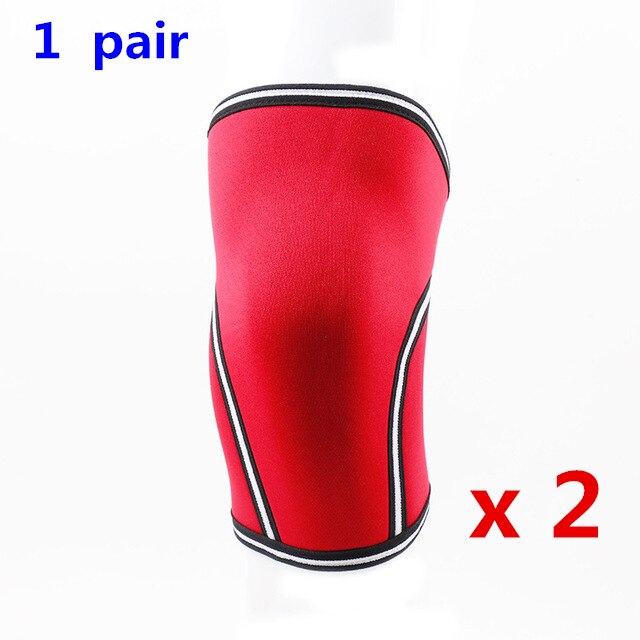（Order message size）7mm Thicken Compression Leg Sleeve Sports Knee Pads
