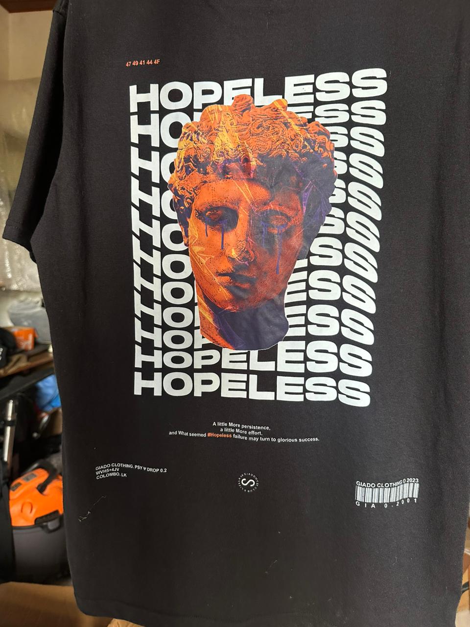 Oversized Printed Graphic Crew Neck t shirt for men - Black. 