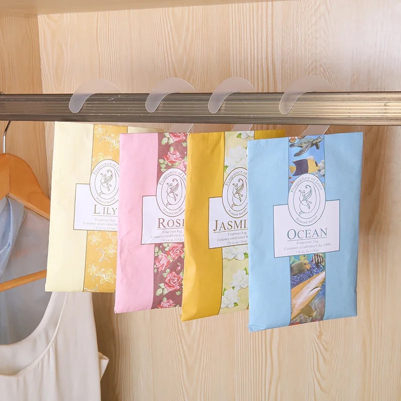 Home Fragrance Sachets Air Freshener Wardrobe Aromatherapy Sachets For Wardrobe Sack Clothes Shoes Wardrobe Closet Drops
