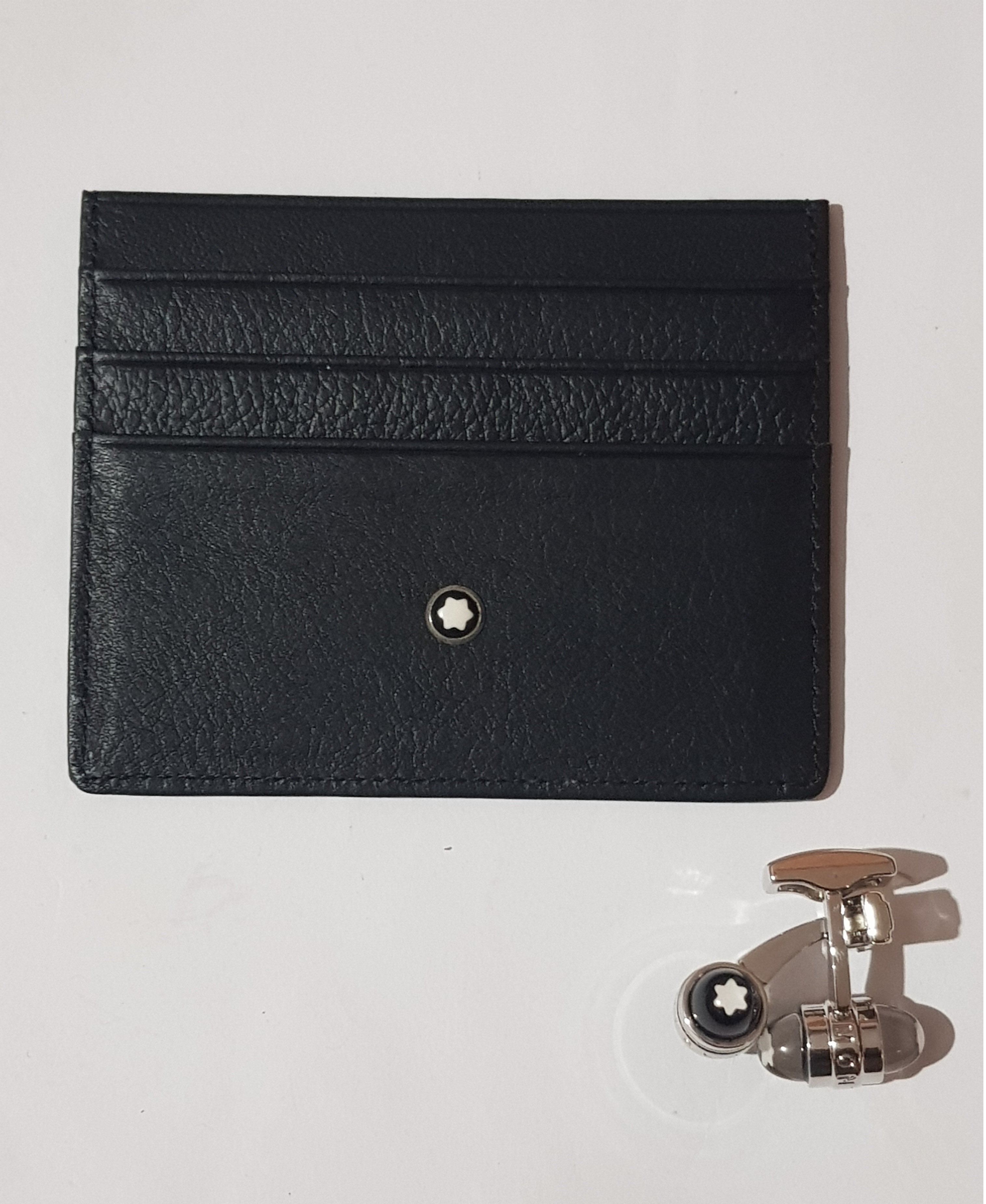 Mont Blanc Card Holder with Cufflink. 