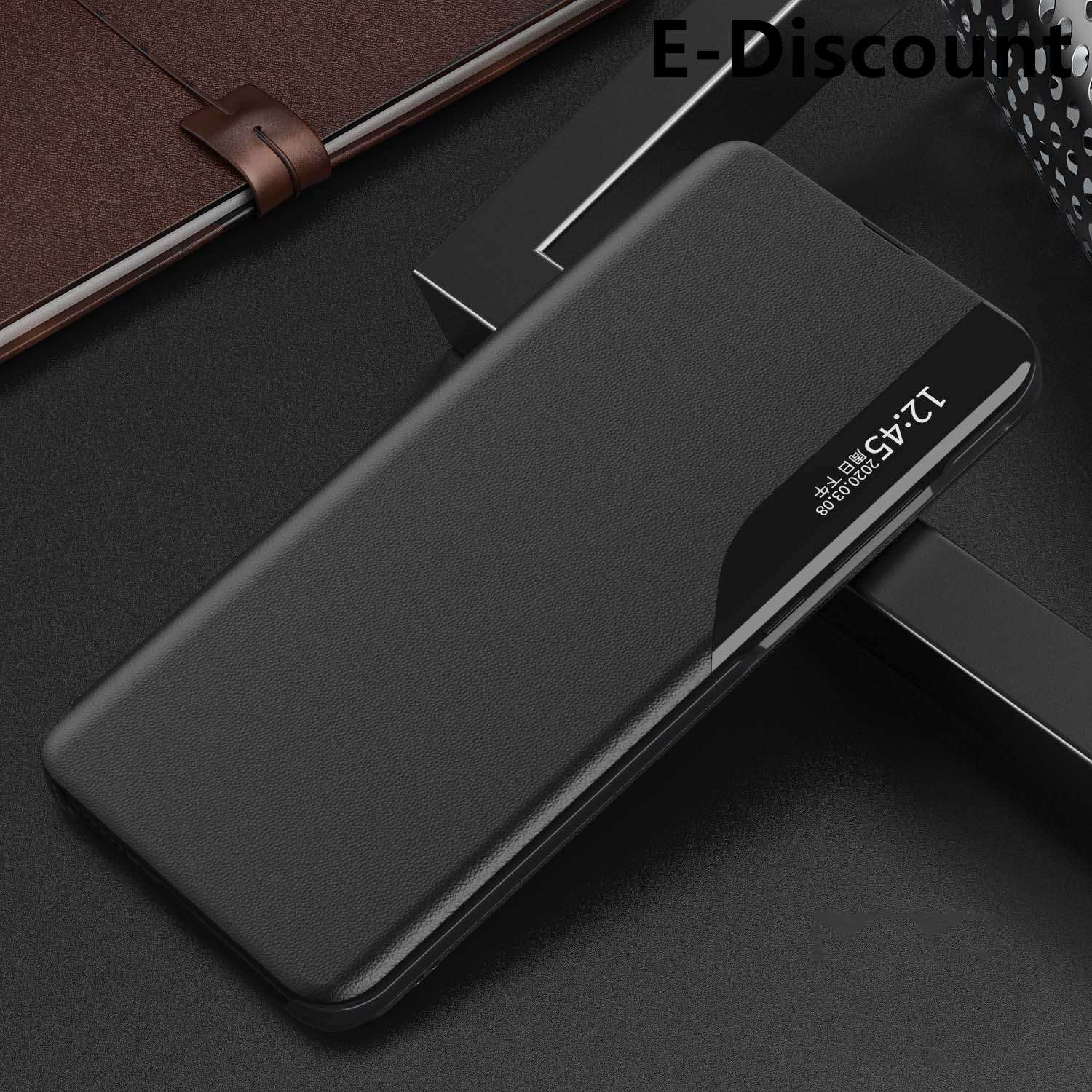 For Samsung Galaxy Note 9 Clear Window View Smart Transparent PU Leather Stand Holder Phone case for Galaxy Note9 Flip Cases. 