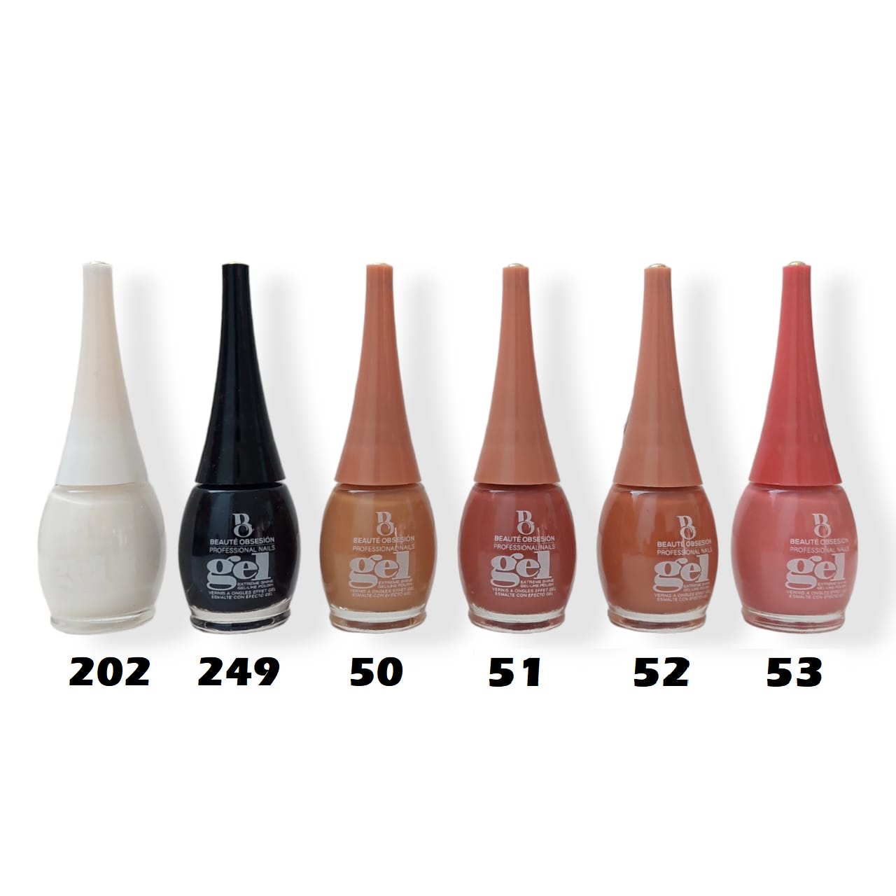 B.O Nail Polish 1/6Pcs Set Matte Long Wear Hot Trendy Fashion Smooth Colors Nude Collection Nail Art of Beauty Saloon for Women. 