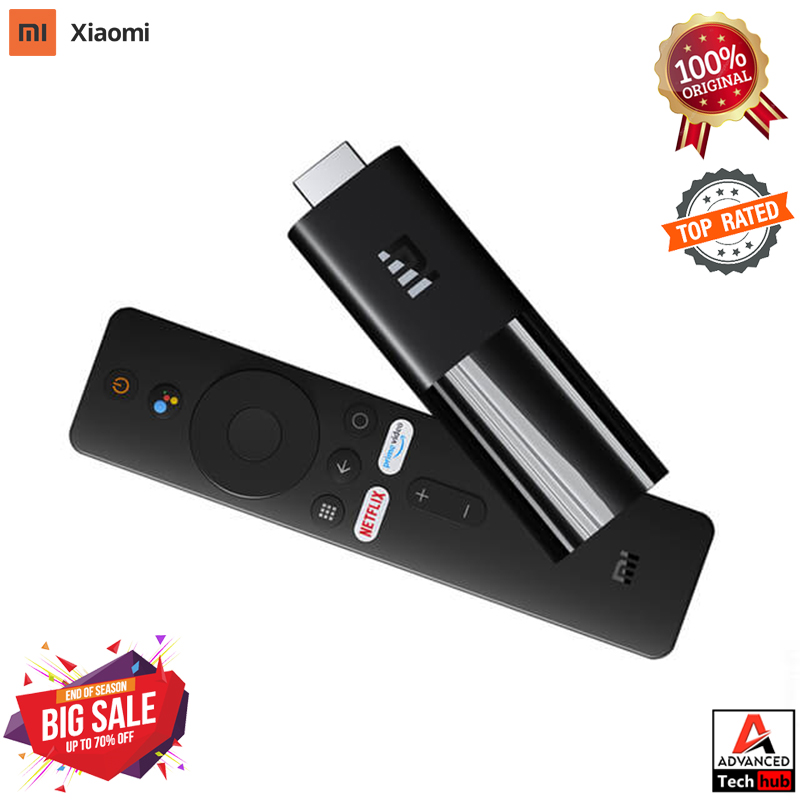 Genuine Xiaomi Mi TV Stick Global Version Android TV 9.0 HDR 1080P Dolby DTS HD 1GB RAM 8GB ROM Work With Google Assistant Netflix Disney Amazon Inbuilt Chromecast
