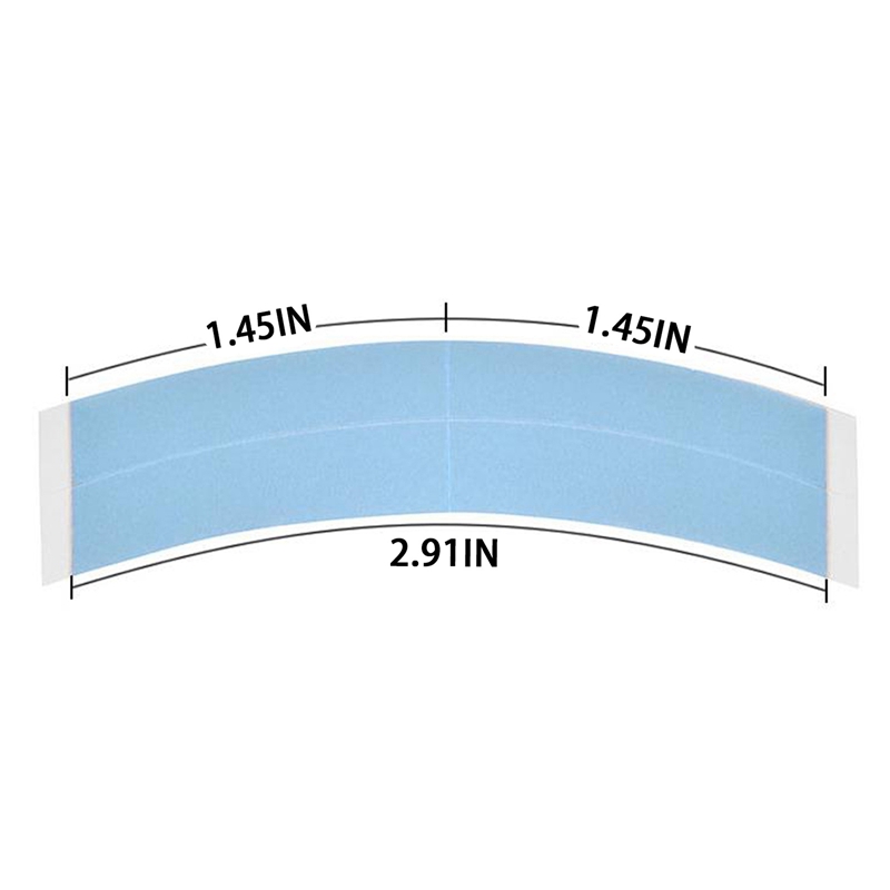 36Pc/Lot Blue Fixed Double Tape Wig Adhesive Extended Hair Tape Waterproof for Toupee Lace Wig Film with Slitting Line. 