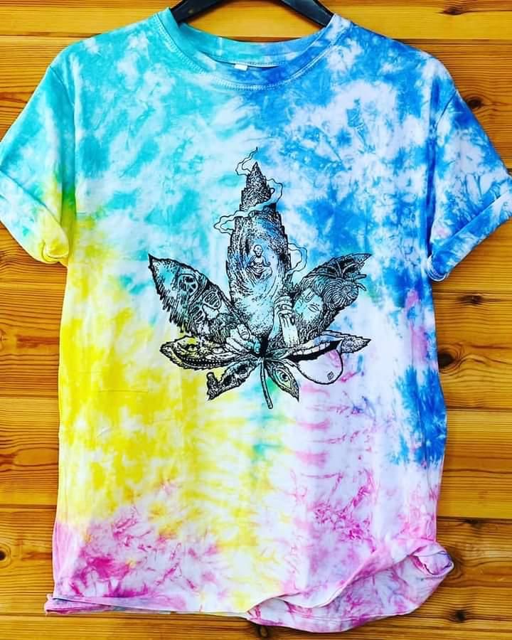Unisex Casual T-Shirt Tie And Dye Designs 100% Cotton Priyani Textiles Premium Quality T Shirt Color Not Wash-off New Style