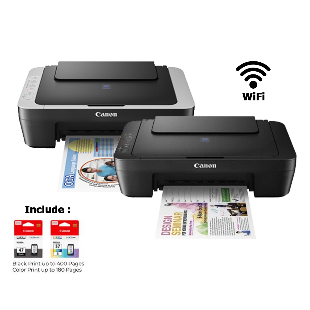Canon Pixma E470 All-in-One Inkjet Printer - WI-FI Printer