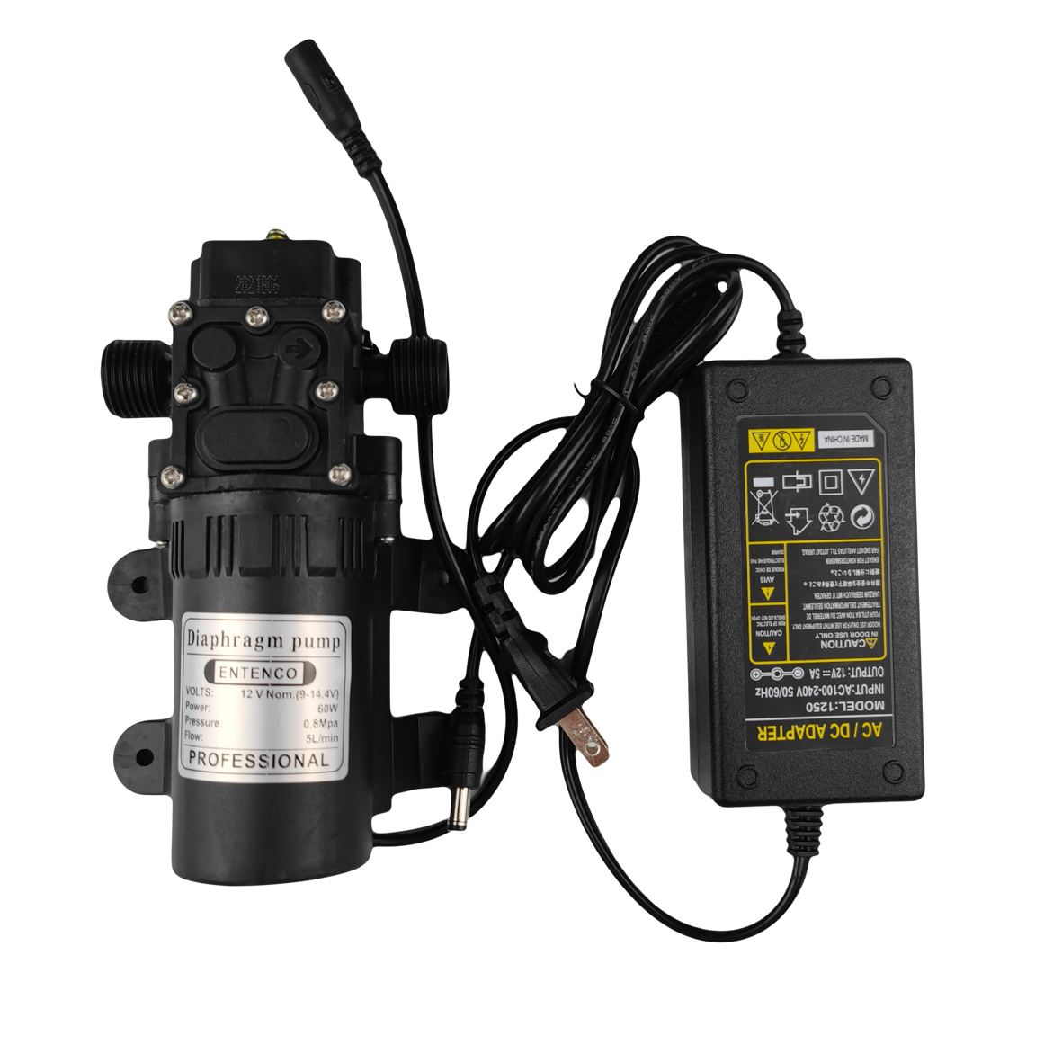 Plastic Mini Diaphragm Water Pump, 12V 0.48MPA 3.5L/Min, With - View #5