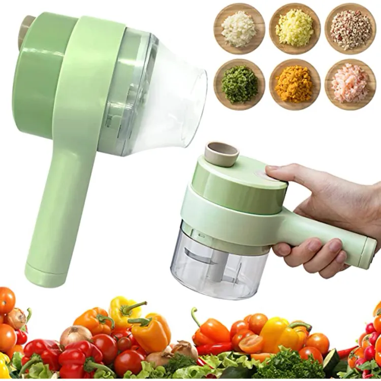 THE ORIGINAL 4 in 1 Portable Electric Vegetable Cutter Set