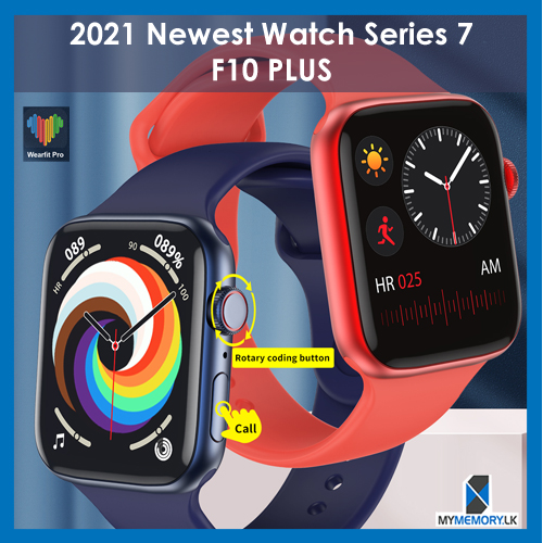 2021 Newest F10 Plus Smart Watch Series 7 1.7 inch Display Bluetooth Call  Full Touch Smart