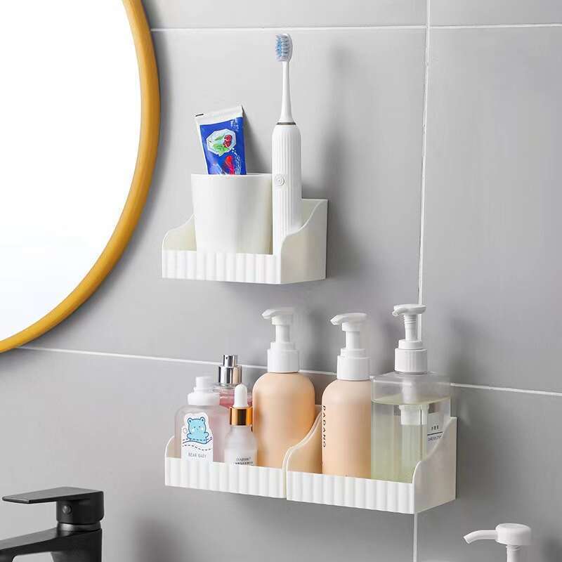 Japanese Style Wall Mounted Mirror Cabinet Slanted Box, With Sloping Storage Pasted Under The Partition To Expand Space,_voghion.com