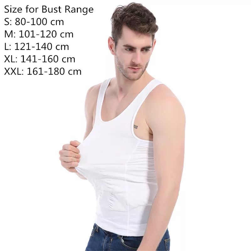 Slim & Lift Slimming Shirt For Men Large Size - White Slim N Lift Men Body  Shaper Slimming Vest Slimming Shirt for Mens Body Shaper Vest Waist  Controller