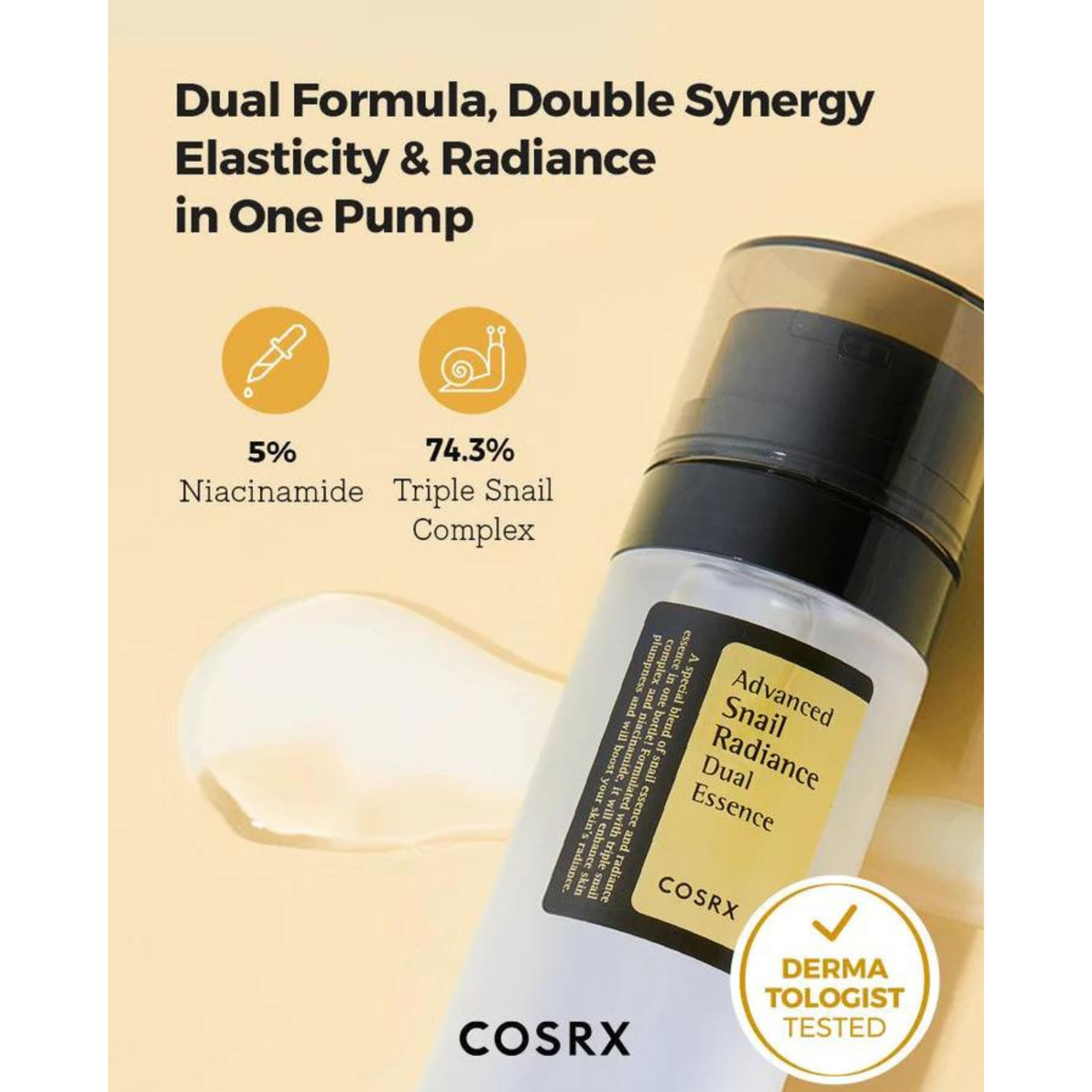 COSRX Advanced Snail Radiance Dual Essence 80ml. 