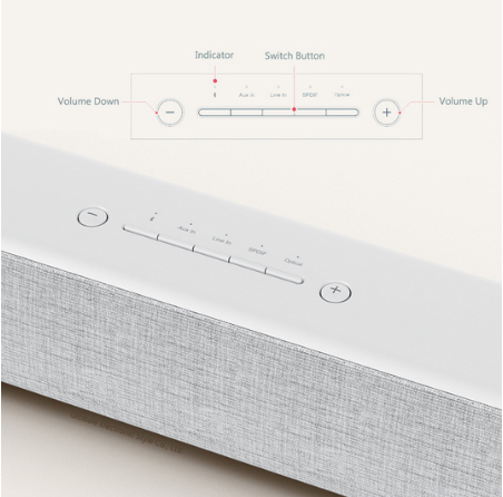 Xiaomi Mi TV Sound Bar TV Stereo Speaker With 8 Sound Units For Home Television Mi SoundBar White/Black. 