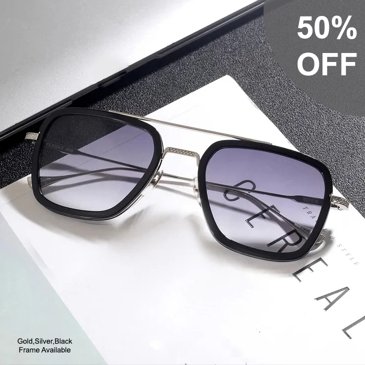 Modern Sunglasses Quality Sunglasses For Men and Women UV400 Protection Square Sunglasses For Girls and Boys. 
