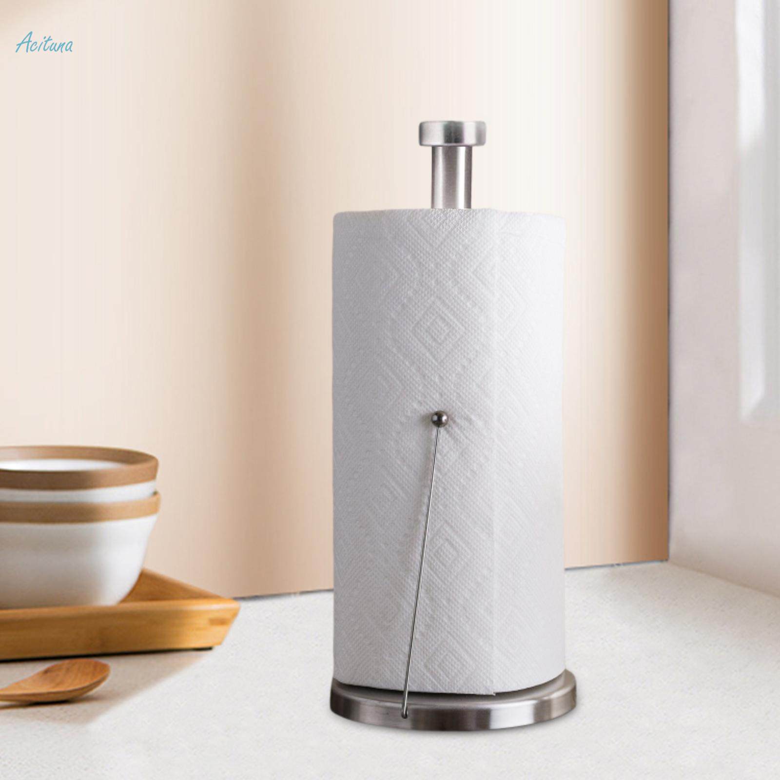 Kitchen Towel Holder, Paper Towel Dispenser, Paper Tissue Napkin Holder Standing Paper Towel Holder, for Bar Dresser Bedroom NightStand Home. 