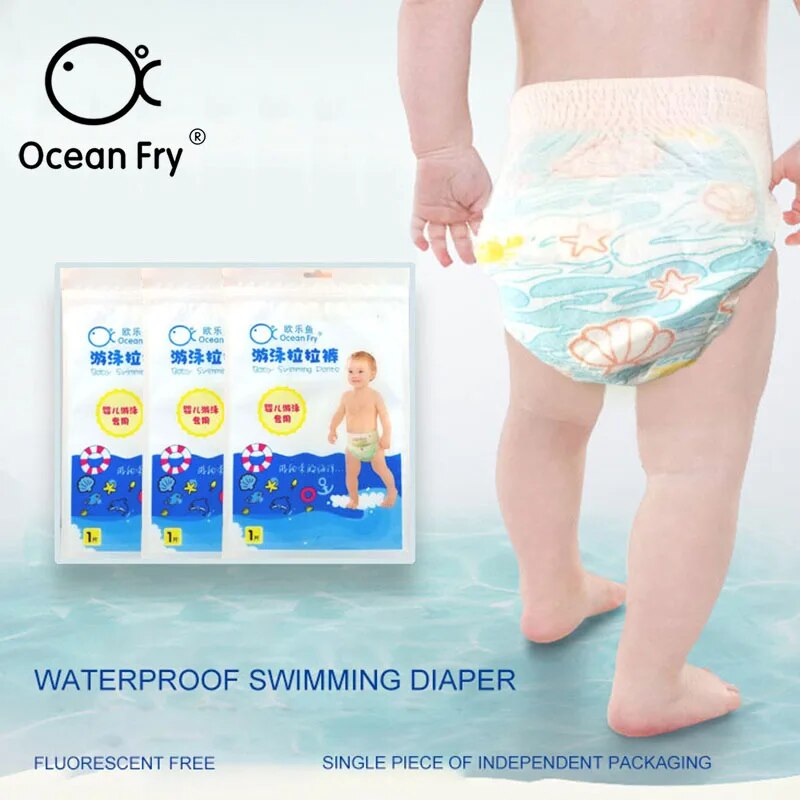 【VA VA VOOM】Baby Waterproof Diapers Newborn Baby Disposable Swimming Pants Infant Leakproof Swim Diapers Wholesale For