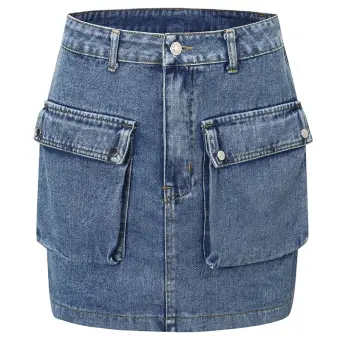 a line denim skirt xs