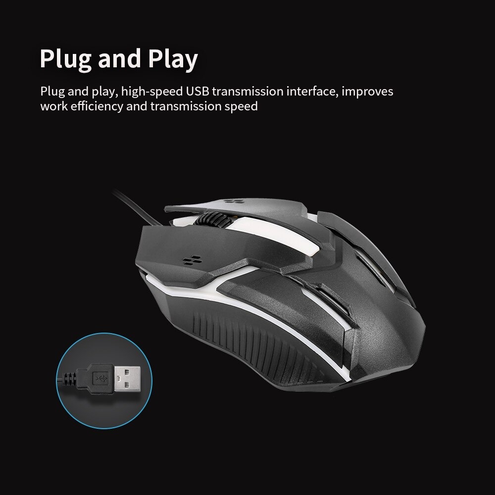 Wired Backlit Mouse Ergonomic Optical Mouse Computer Gaming Mouse Fashion Potable Fast Move Mouse for Laptop Pc. 