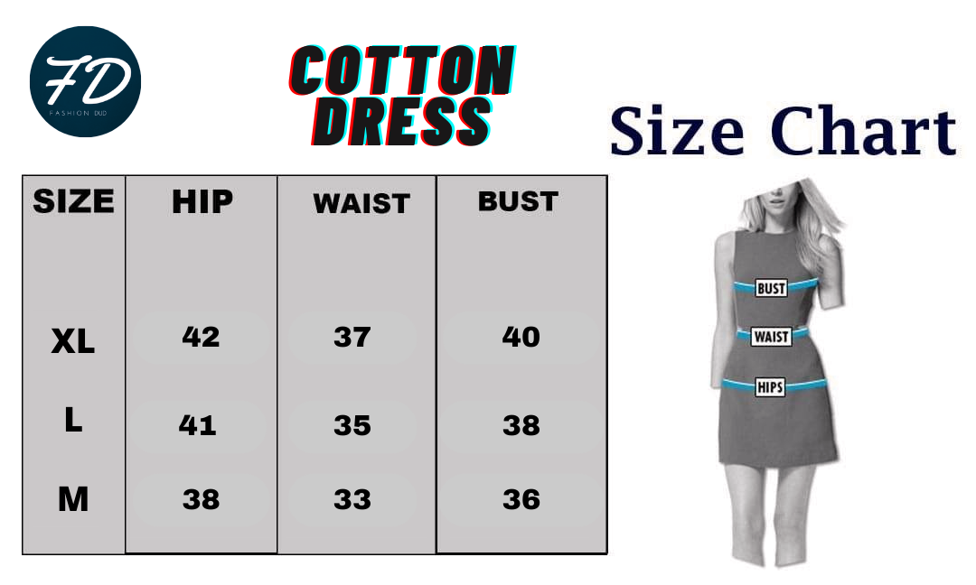 2 Chest Stripe Frock 100% Cotton. 