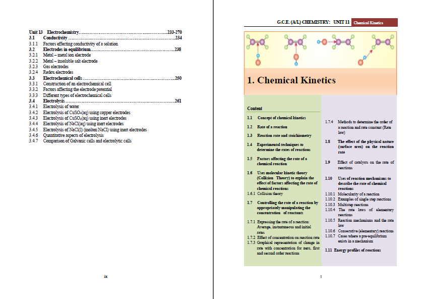 Chemistry Resource Book | Grade 13 | Unit 11-12-13 | English Medium. 