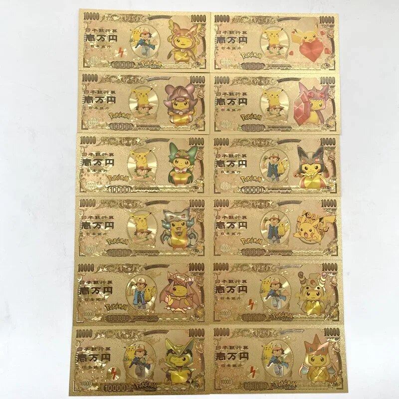 pokemon cards golden 1-12 s Pokemon CARDS Pikachu Pokeball gold ...