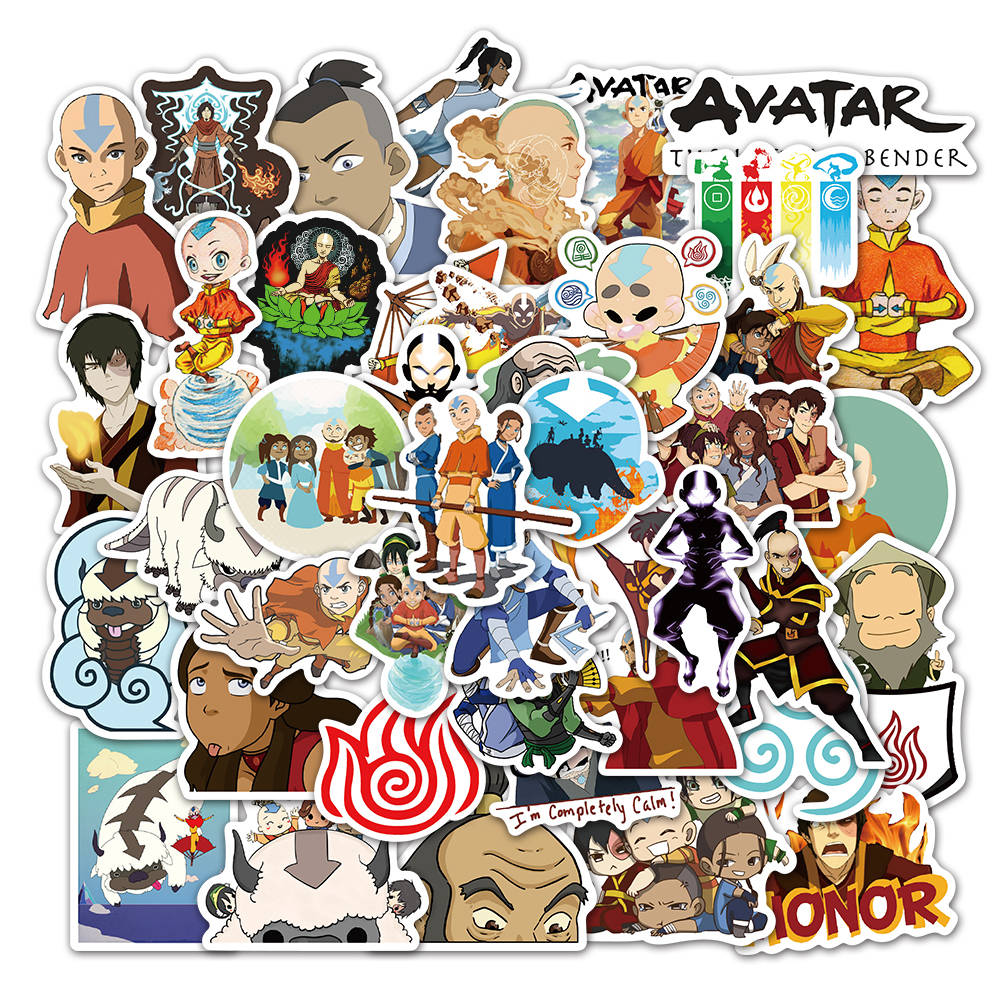 20/40/60pcs Avatar The Last Airbender Stickers Laptop Luggage Skateboard Stickers