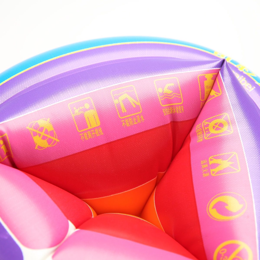 Thickened Swimming Ring Equipment Float Double Airbag Long White Silk Sleeves Rainbow Water Wing Swimming Arm Circle Beginner. 