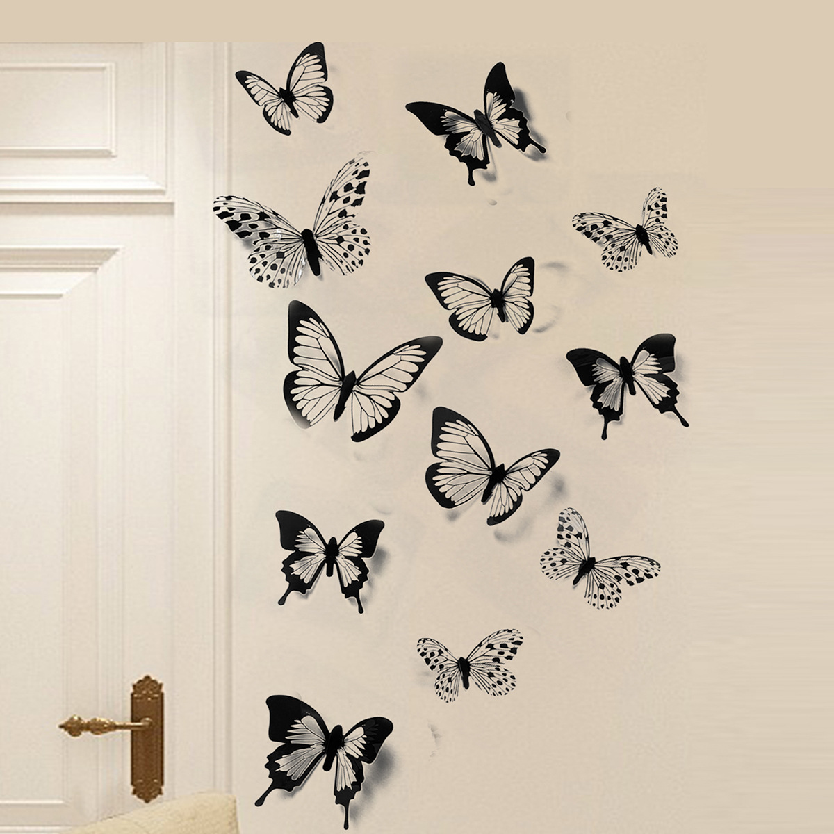 24pcs 3d Butterfly Wall Stickers Decals Room Decoration For Bedroom Party Wedding Decors 85％以上節約