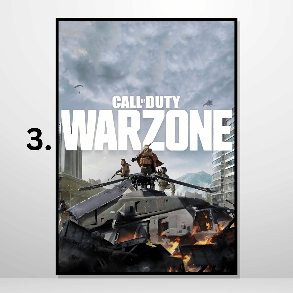 A3/A4 Size PVC Framed wall posters Call od Duty Gaming wall posters ...