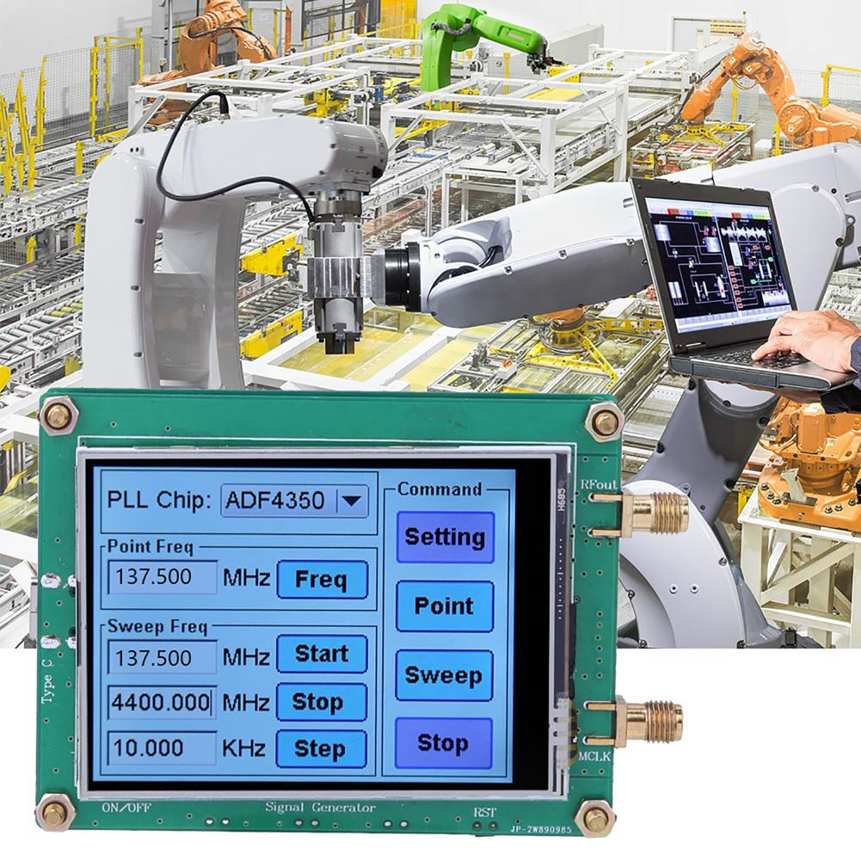 ADF4350 Natruss Signal Generator Full Touch Screen RF Sweep Frequency PC Control with Data Cable ADF4350/ ADF4351 ADF4350 Natruss Signal Generator Full Touch Screen RF Sweep Frequency PC Control with Data Cable ADF4350/ ADF4351