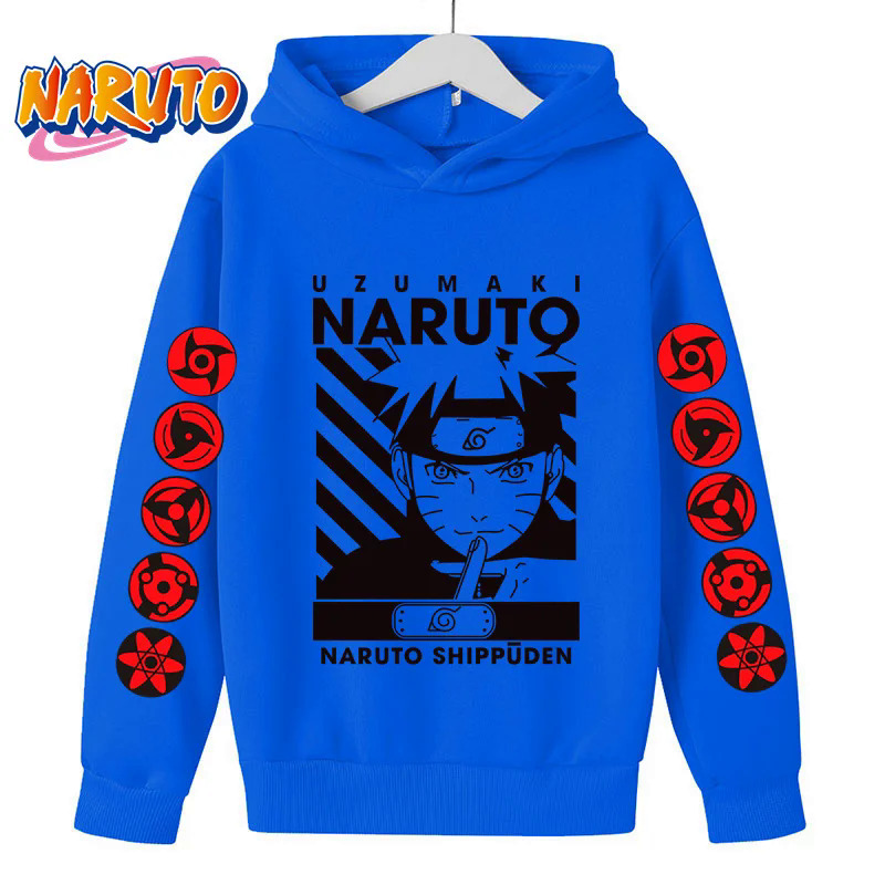 2023 New Naruto Hoodie for Kids Clothes Boys Hoodies Autumn Kids Clothes Kakashi Japanese Anime Boys Sasuke Costume. 