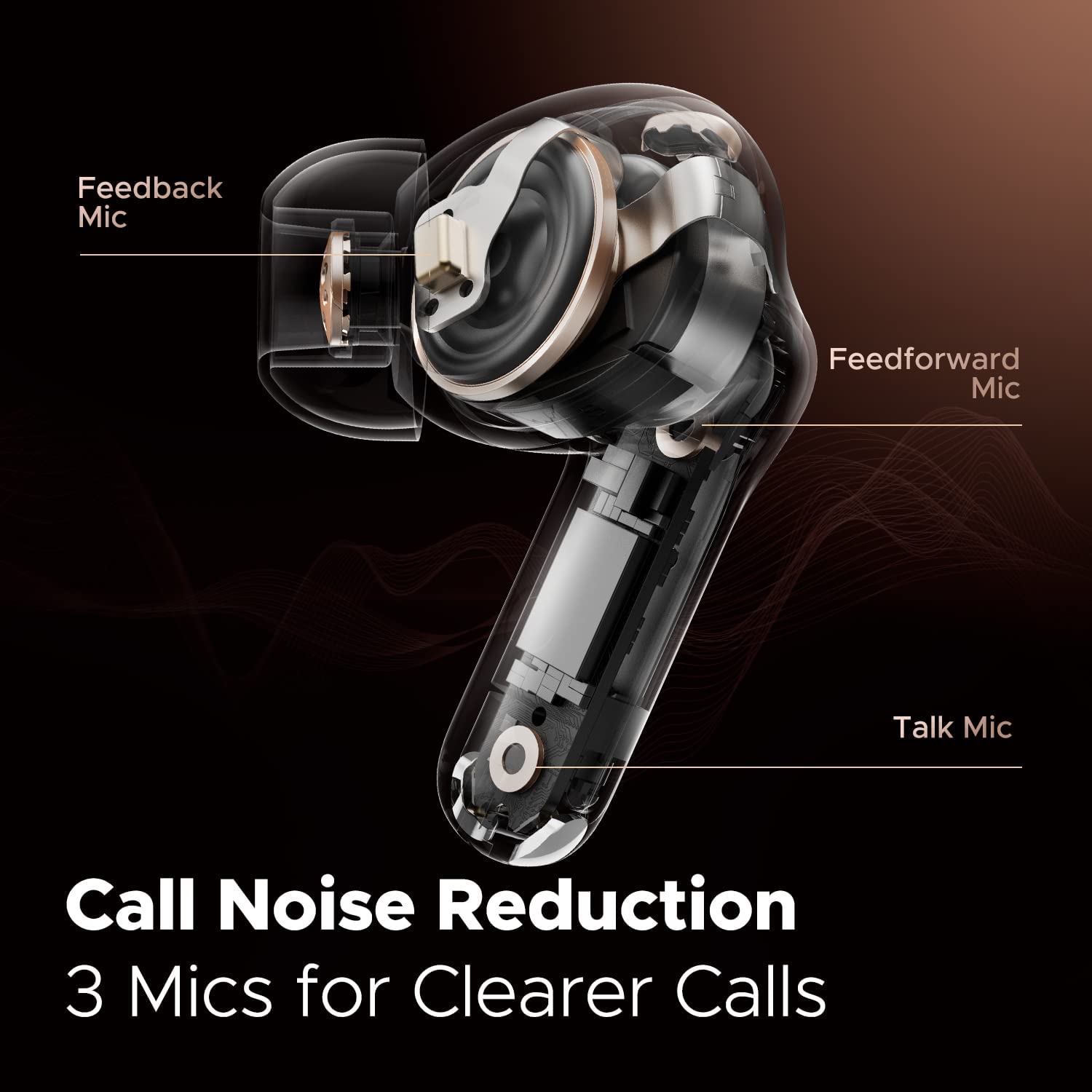 SoundPEATS Wireless Bluetooth V5.3 Earbuds Capsule3 Pro, Hi-Res Headphones with LDAC, Hybrid Active Noise Cancellation Earphones with 6 Mics for Calls. 