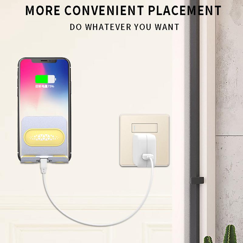 Universal Wall Mount Phone Holder Stand for Mobile Phone Tablet Wall Charging Holder. 