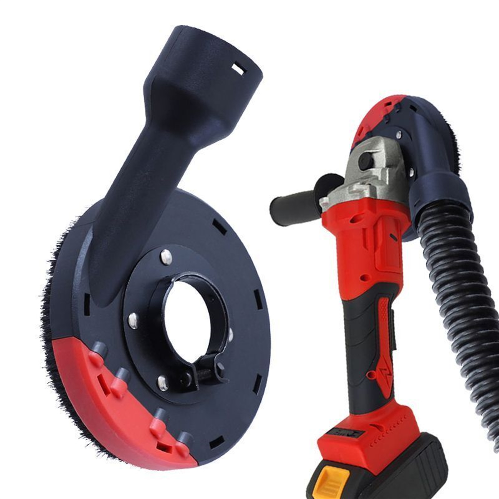 140mm Angle Grinder Dust Shroud Universal Surface Grinding Shroud Cover For Concrete Stone Dust Collection Grinding color. 