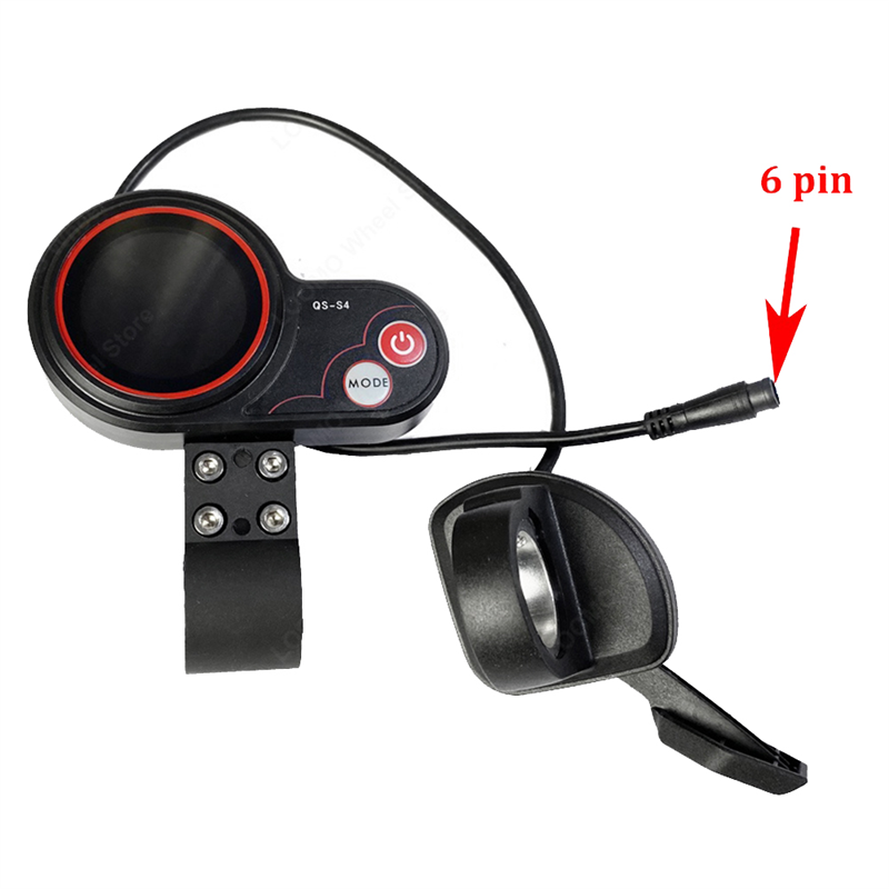 36V-60V QS-S4 Thumb Throttle LCD Display Meter Kit+48V 800W Controller Replacement Accessories For Zero 8 9 10 8X 10X Electric Scooter 6PIN. 