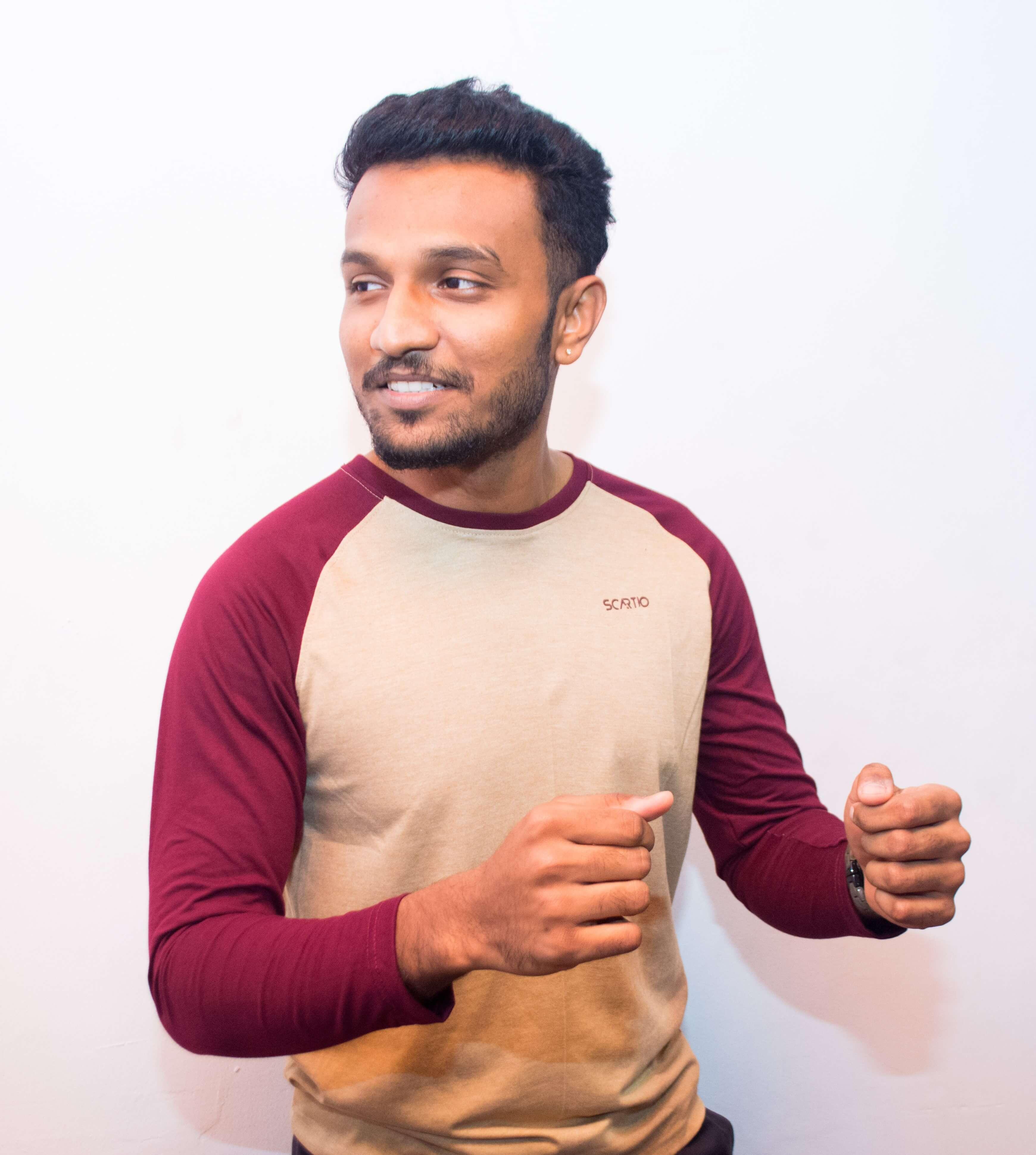 Double colour full sleeve t shirts Clearance