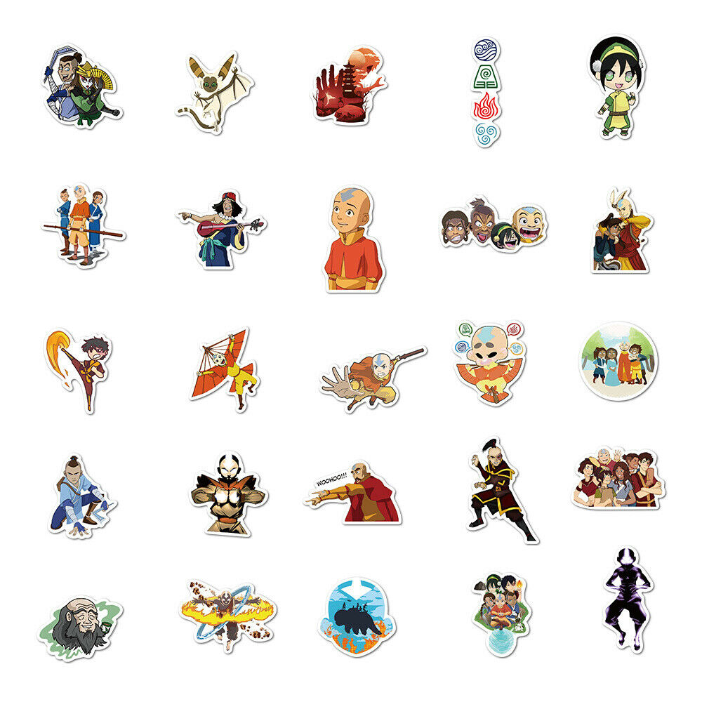 20/40/60pcs Avatar The Last Airbender Stickers Laptop Luggage Skateboard Stickers. 
