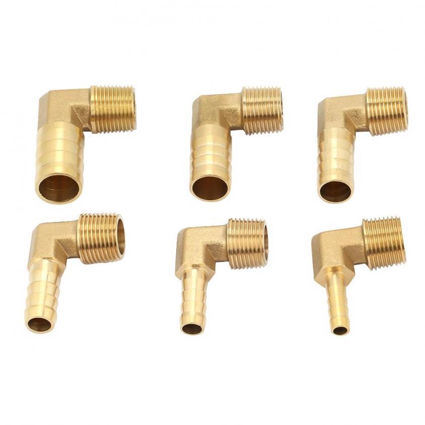 2pc/set G3/8 Male Thread Brass Elbow Hose Ba Coupling Connector Joint Adapter Fitting Quick