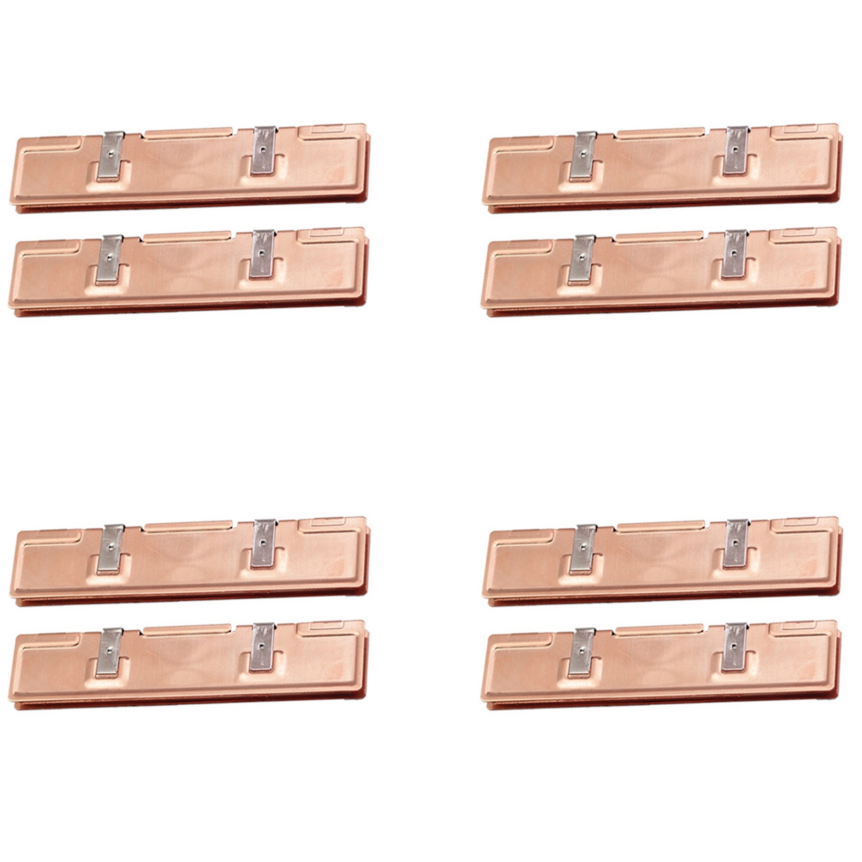 8Pcs Pure Copper RAM Heatsink Radiator for Ram Memory Cooler Cooling Heat Sink Desktop Memory Radiator DDR2 DDR3 DDR4